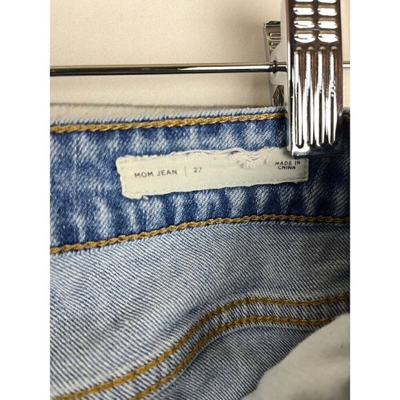 PACSUN Mom Jean Medium Dark Blue Wash Denim Women's Juniors Size 27 - Picture 3 of 9